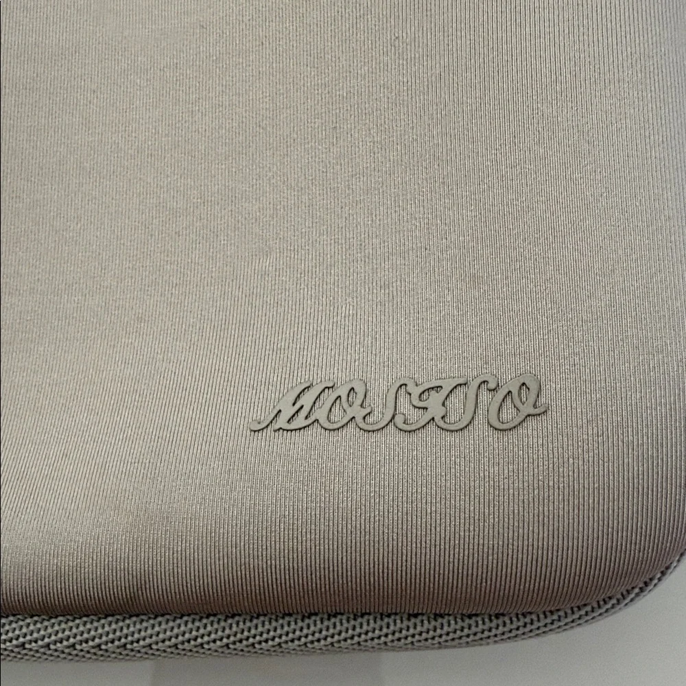 Silver Laptop Briefcase with Padded Handle